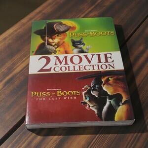 Puss in Boots 2-Movie Collection DVD Set – Sealed – DreamWorks Animated Films